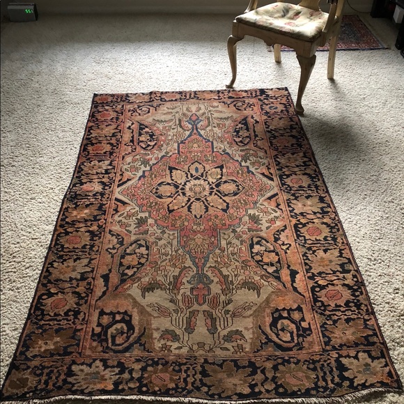 Antique Feraghan Persian Oriental rug - Picture 5 of 8